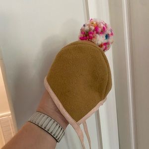 Briar Baby Camel Bonnet with Confetti Pom 0-3 months
